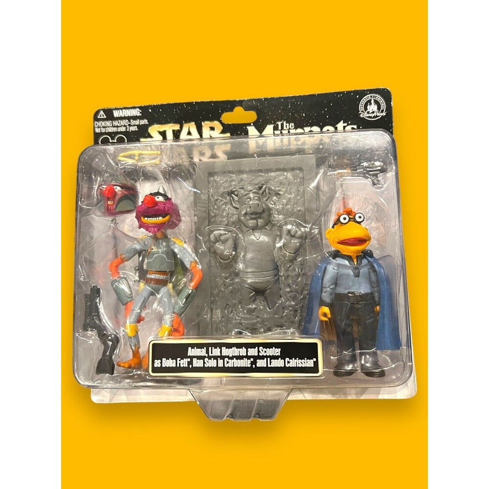 Star Wars The Muppets Animal Link Hogthrob Scooter as Boba Fett Han Solo NEW NWT - Picture 1 of 8